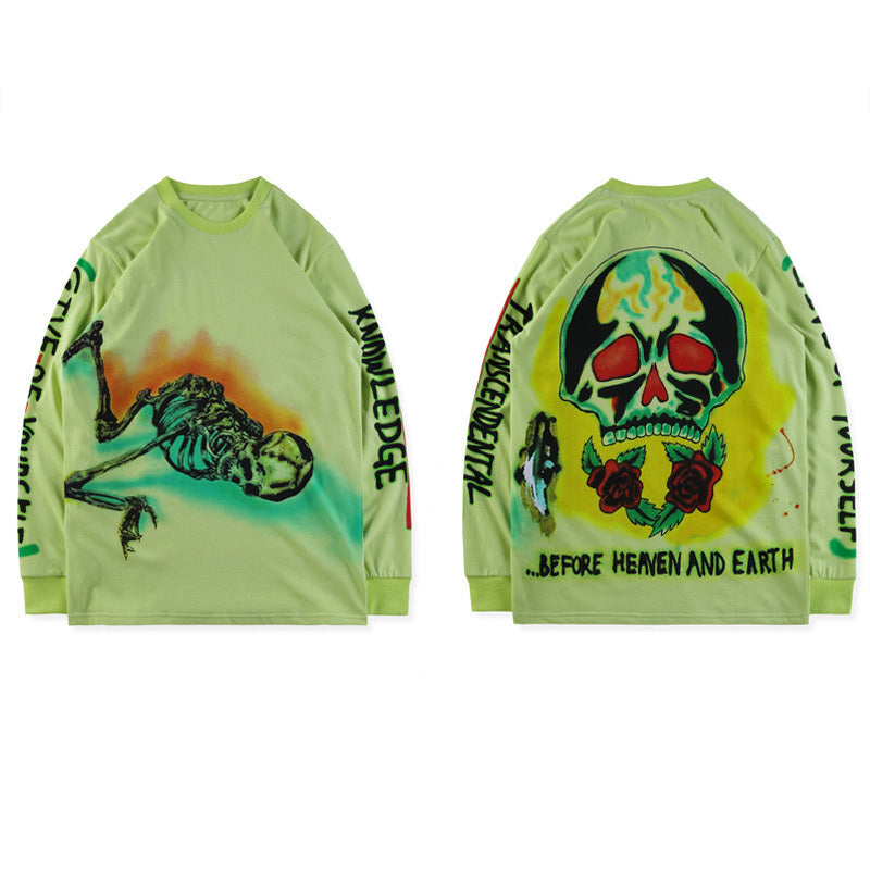 Kanye Same Style Graffiti Long-Sleeved T-Shirt