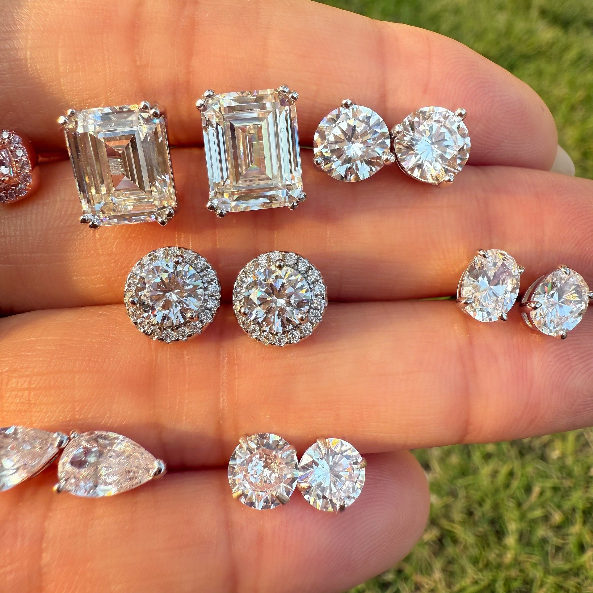 S925 Earrings Sterling Silver High Quality Loving Heart Zircon