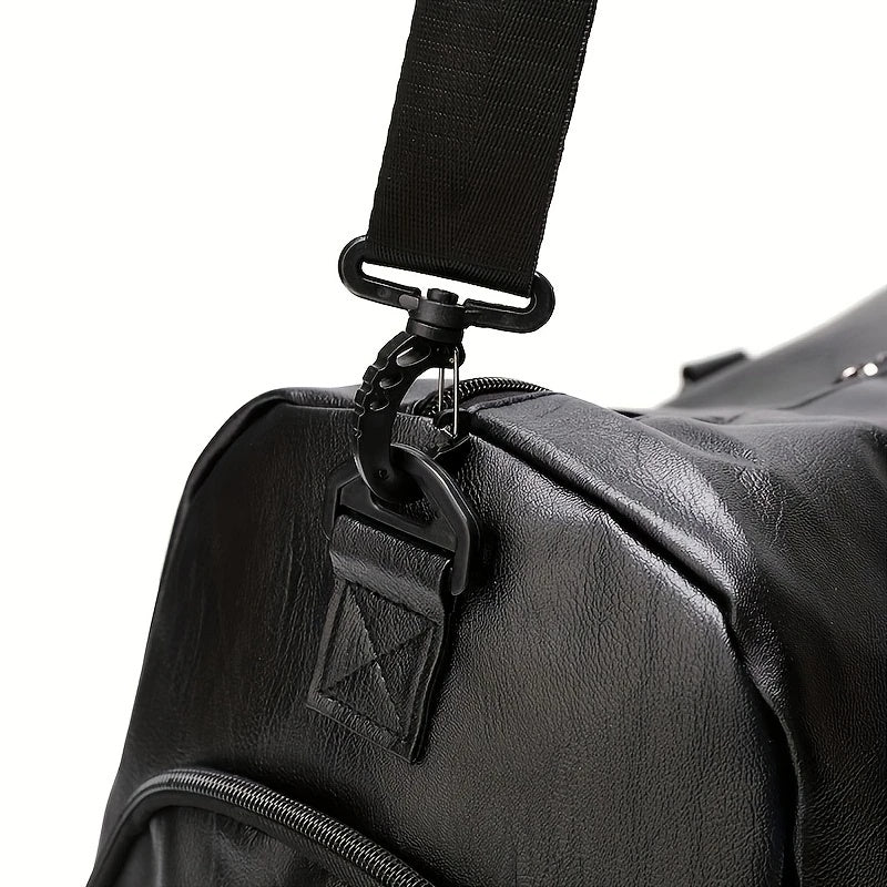 Sport Fitness Bag, Travel Bag, Black Stylish Business Travel Bag, Separate Shoe Depot, Zip Off, For Gym, Sport, Travel, Waterproof