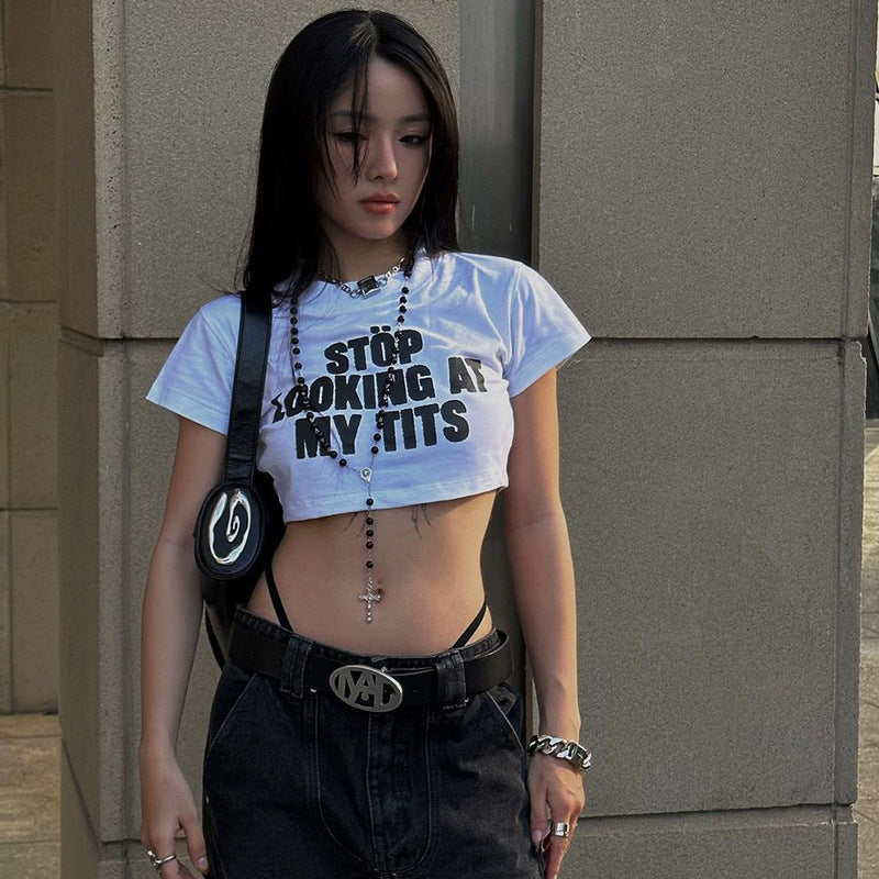 Casual Slim Fit All-match Letters Printed Minicoat