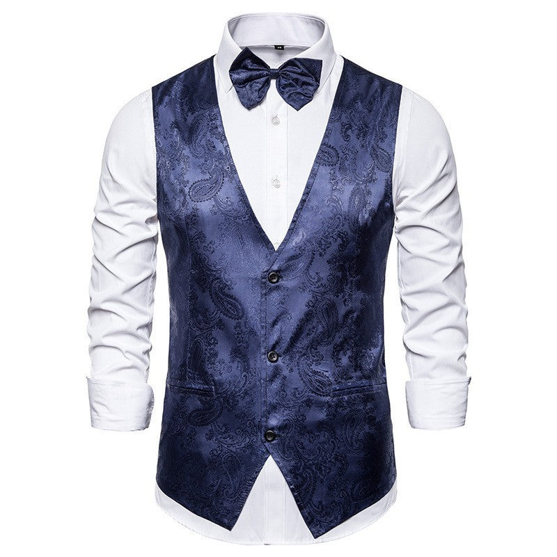 Men's Printed Sleeveless Vest Coat