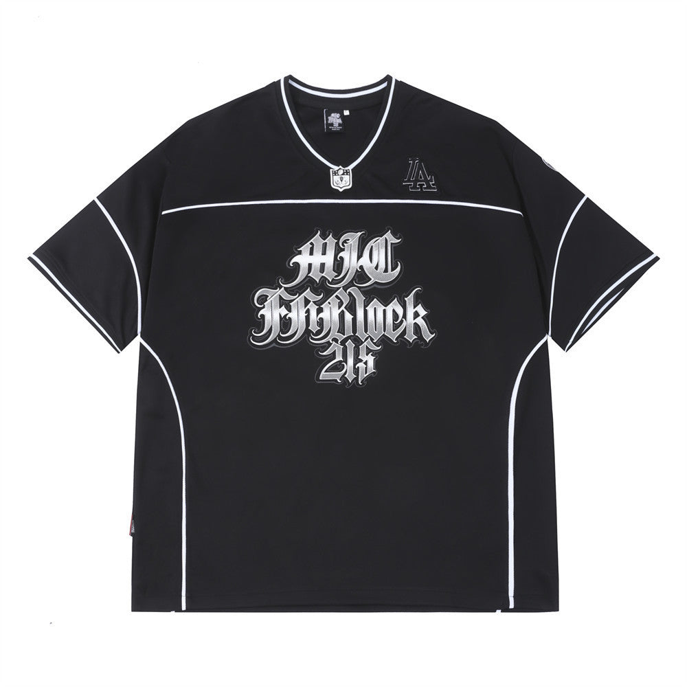 Letter Print Short-sleeve T-shirt Suit Men