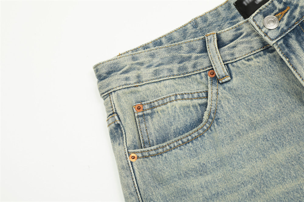 Fashion Light Color Washed Jeans Men