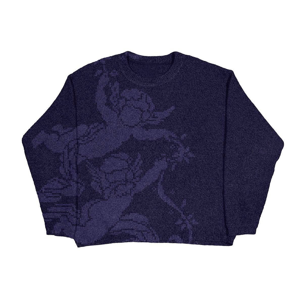 Men's Creative Pattern Printing Loose Casual Sweater