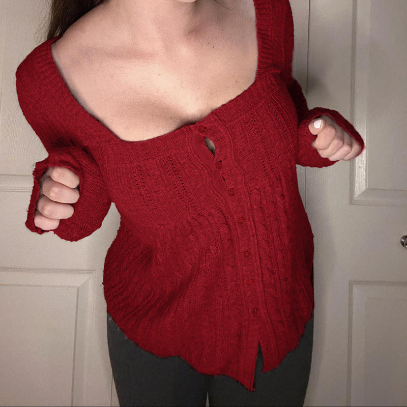 Sweet Younger Fashion A Swing Slim Fit Versatile Top