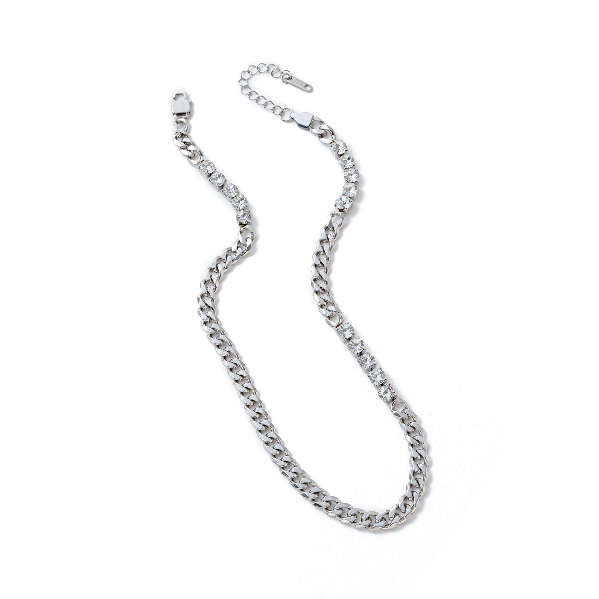 Electroplating Gold Hip-hop Titanium Steel Bracelet Necklace Color Protection