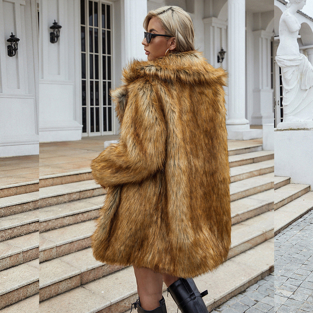 Casual Trend Loose Women's Fur Coat