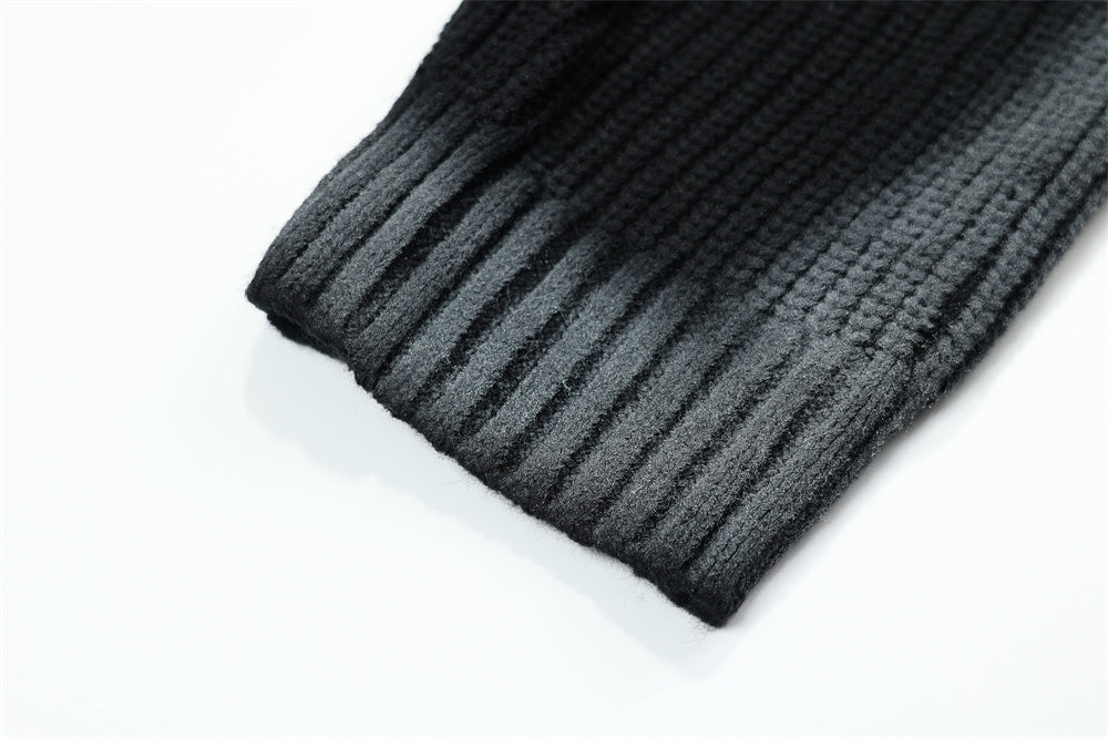 Personality Crewneck Sweater Oversize Slouchy Sweater For Men