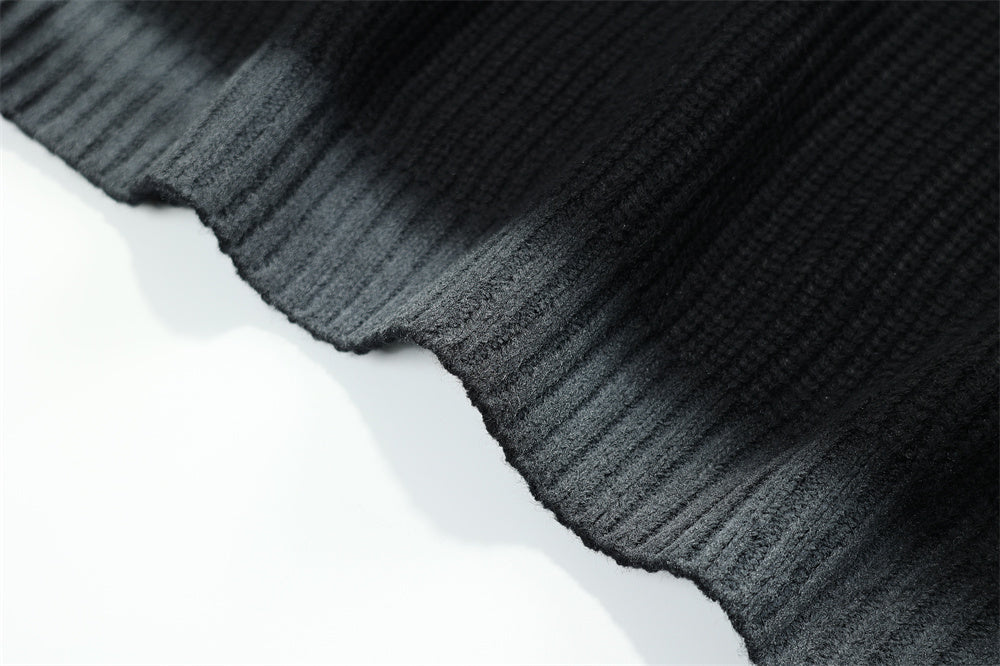 Personality Crewneck Sweater Oversize Slouchy Sweater For Men