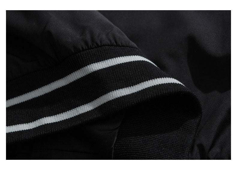 Retro Color Block Embroidery Baseball Uniform Jacket Men