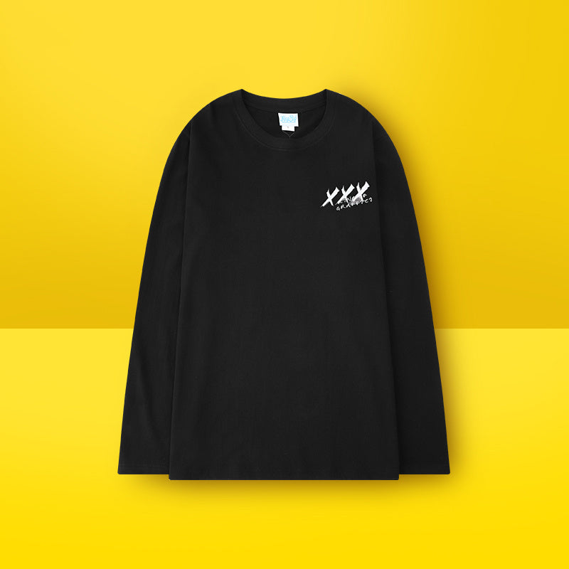 Personalized Letters Graffiti Splash Ink Long-Sleeved T-Shirt