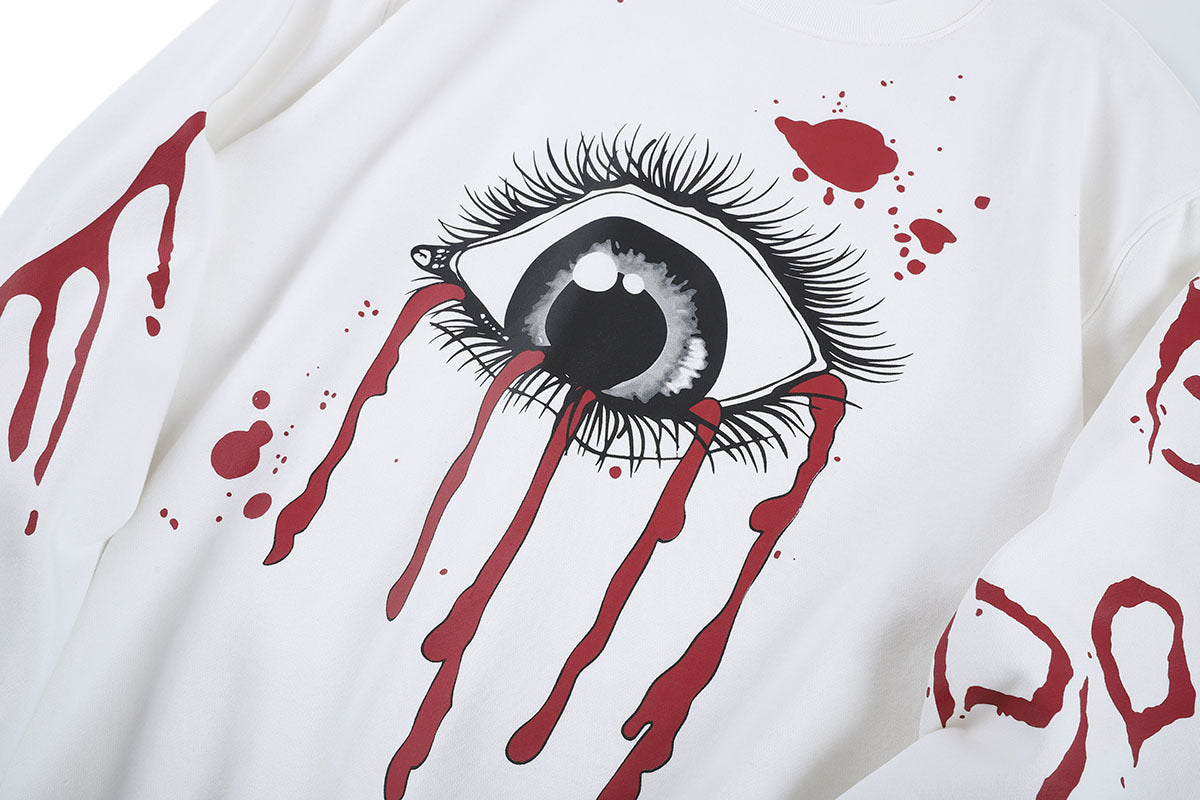 Printed Round Neck Loose T-Shirt For Men And Women