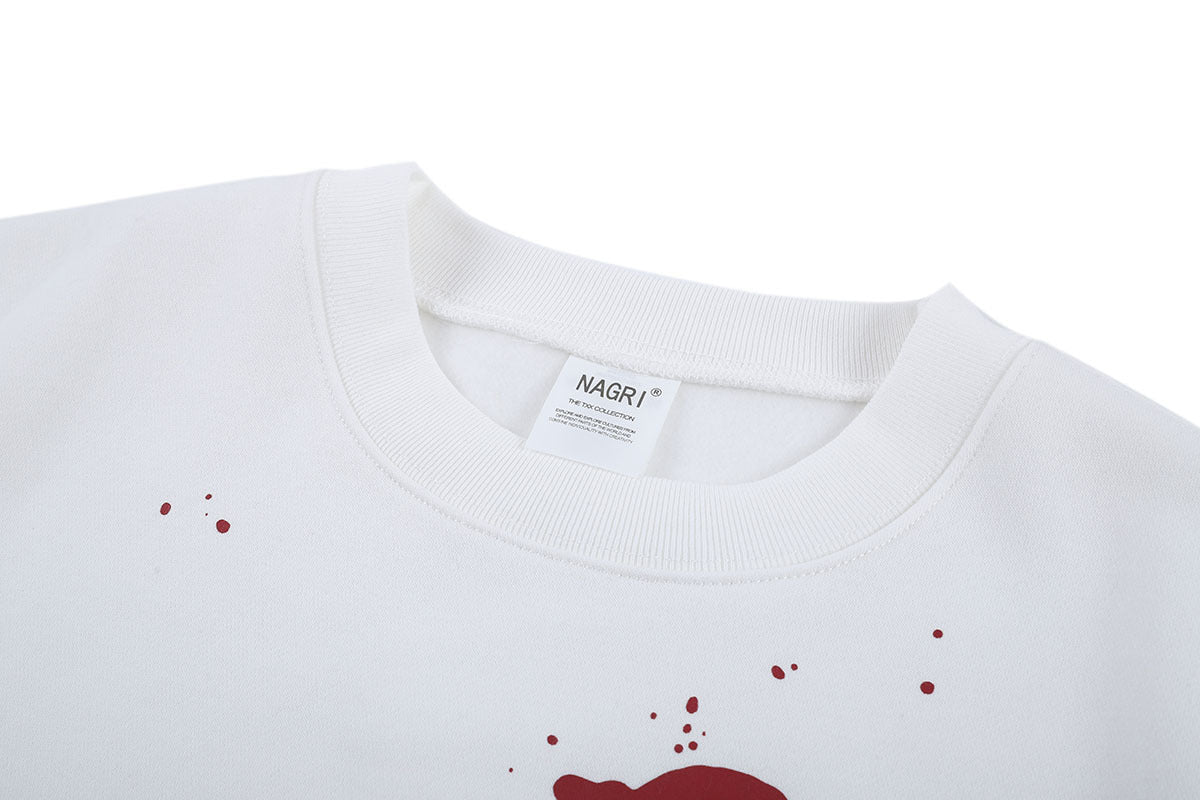 Printed Round Neck Loose T-Shirt For Men And Women