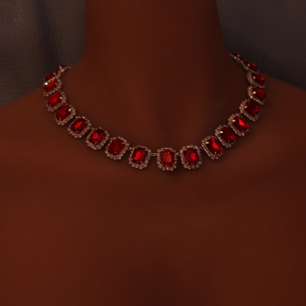 All-match Full Of Diamond Fashion Elements Colorful Diamond Jewelry