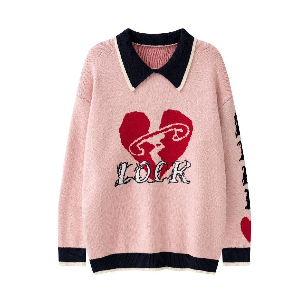 American Love Lapel  Sweater For Men And Women