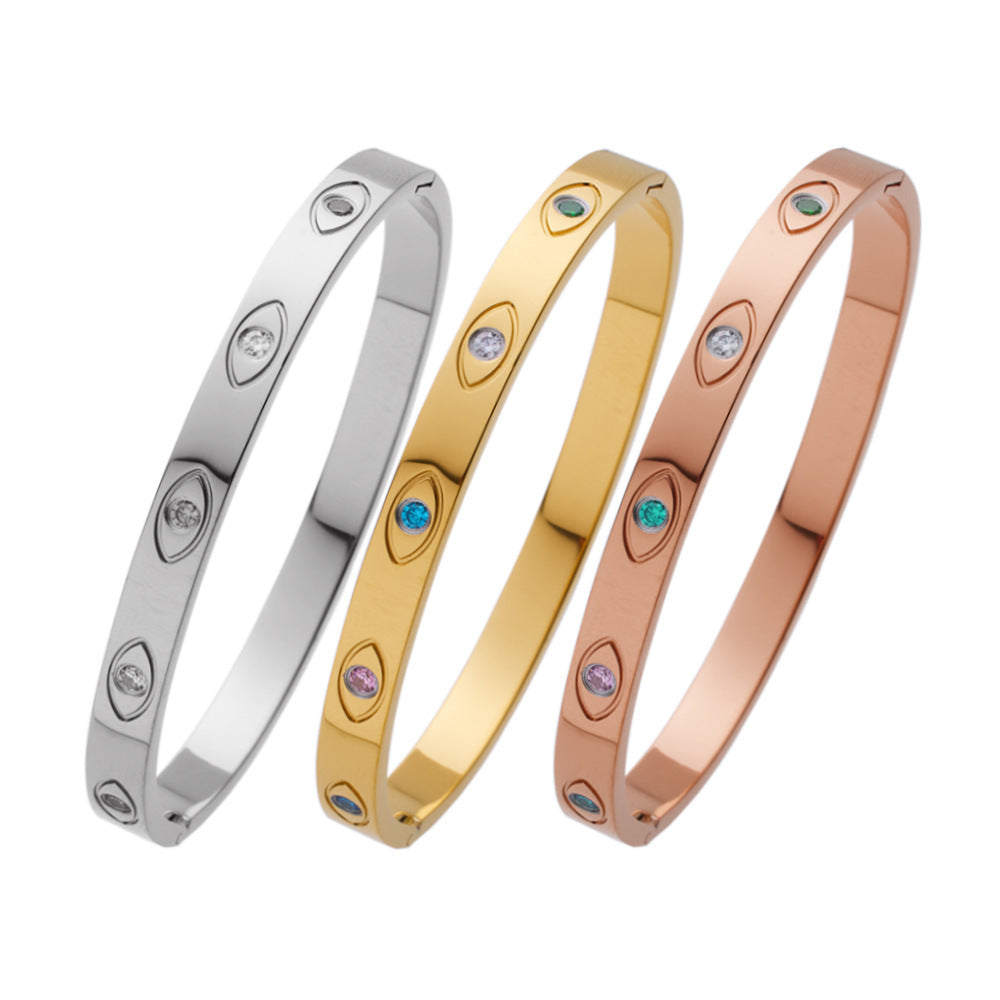 Non-fading Simple High-grade Stainless Steel Bracelet For Women