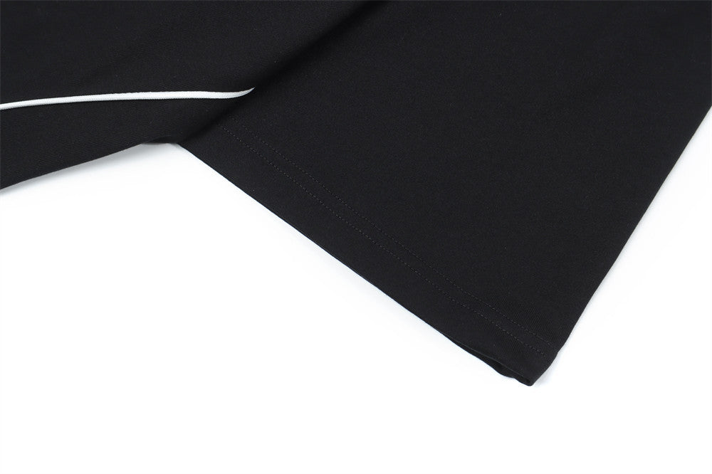 Letter Print Short-sleeve Sports Shirt For Men