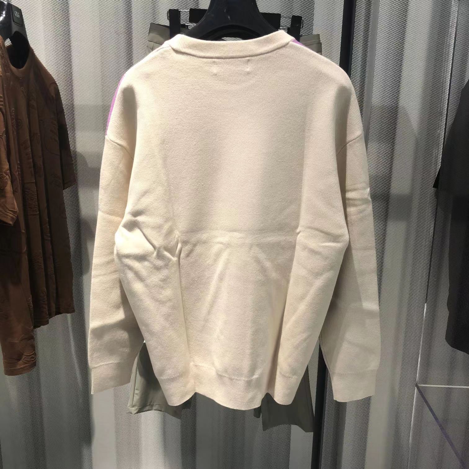 Trendy Casual Colorful Couple Low Collar Sweater