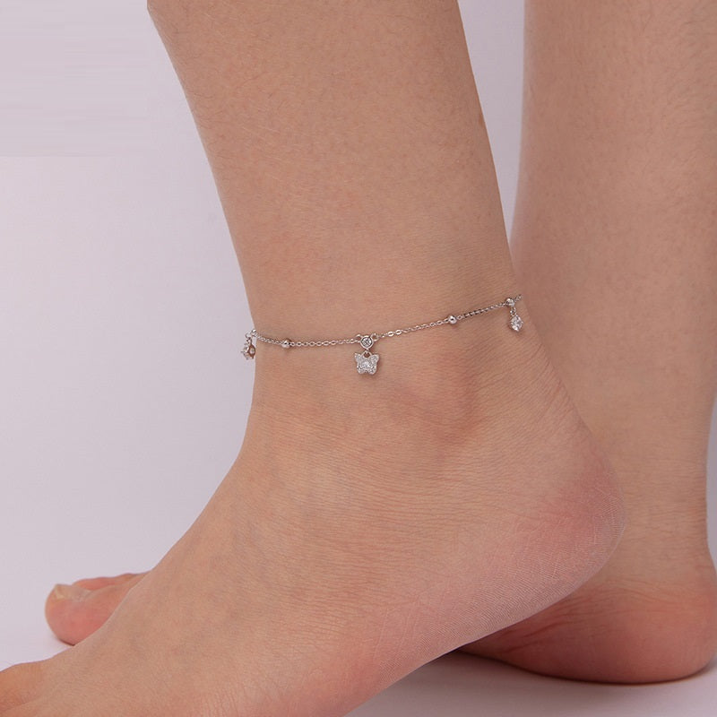 Adjustable Simple All-match Butterfly Anklet Ornament