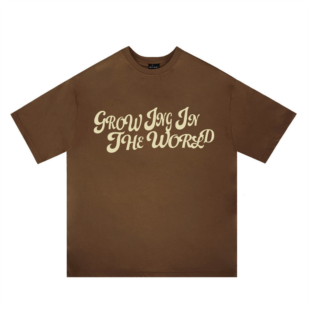 Letter Print Short-sleeve T-shirt Men