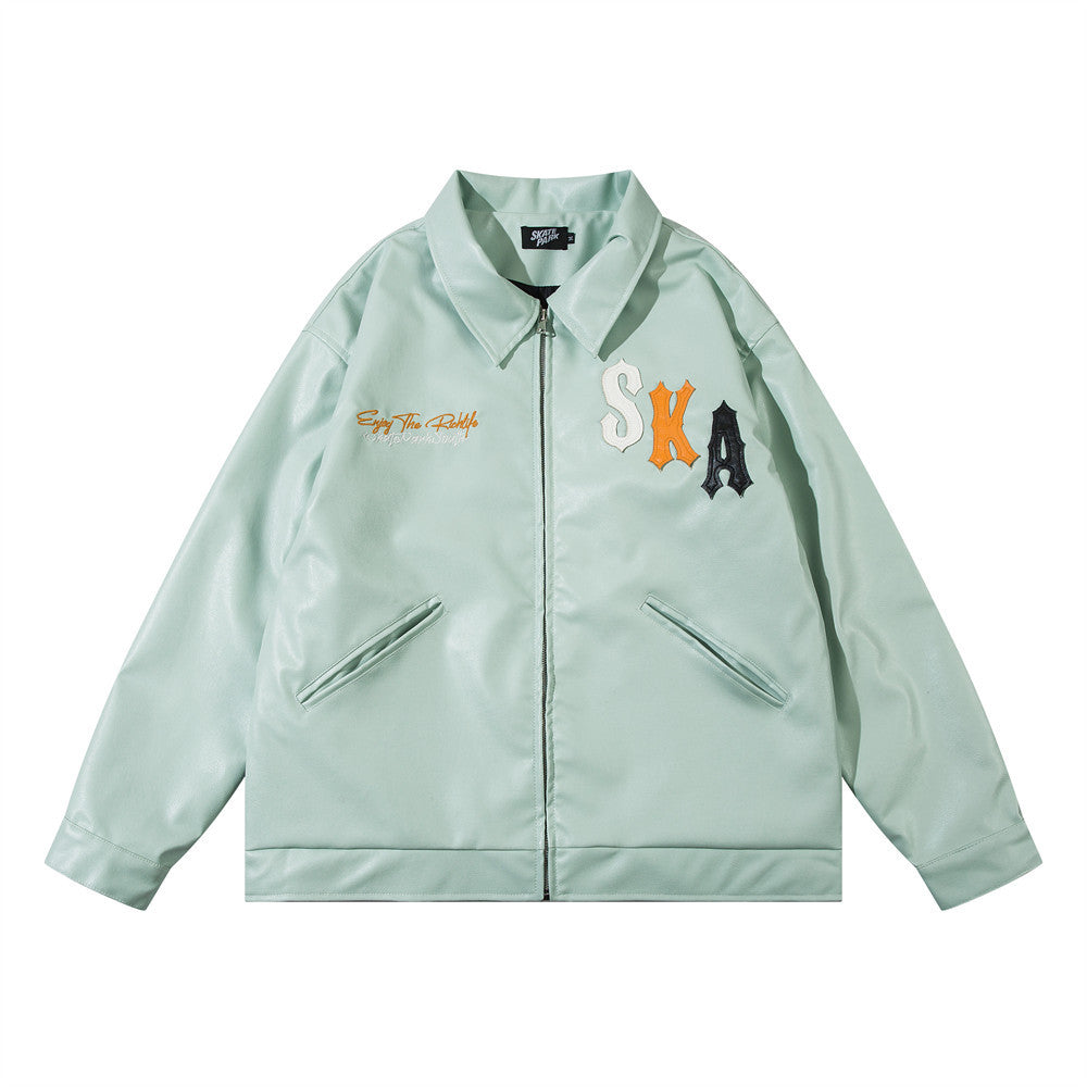 Fashion Embroidery Baggy Coat Men