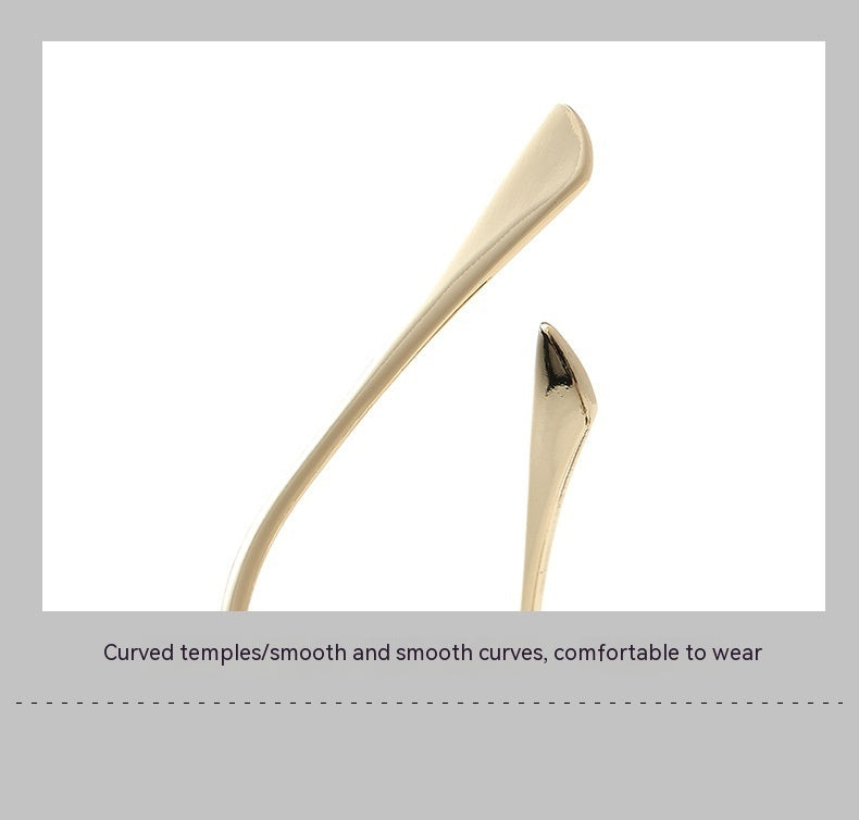 Frameless Trimming Men's Double Beam Square Sunglasses