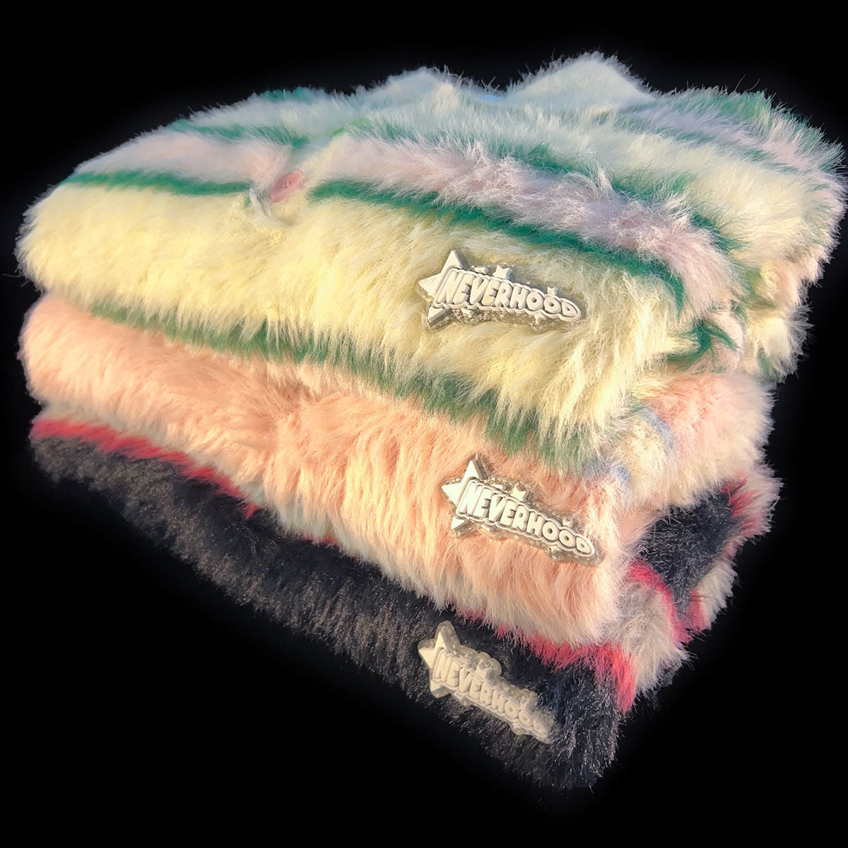 Raspberry Striped Sea Knitwear Sweater Men And Women