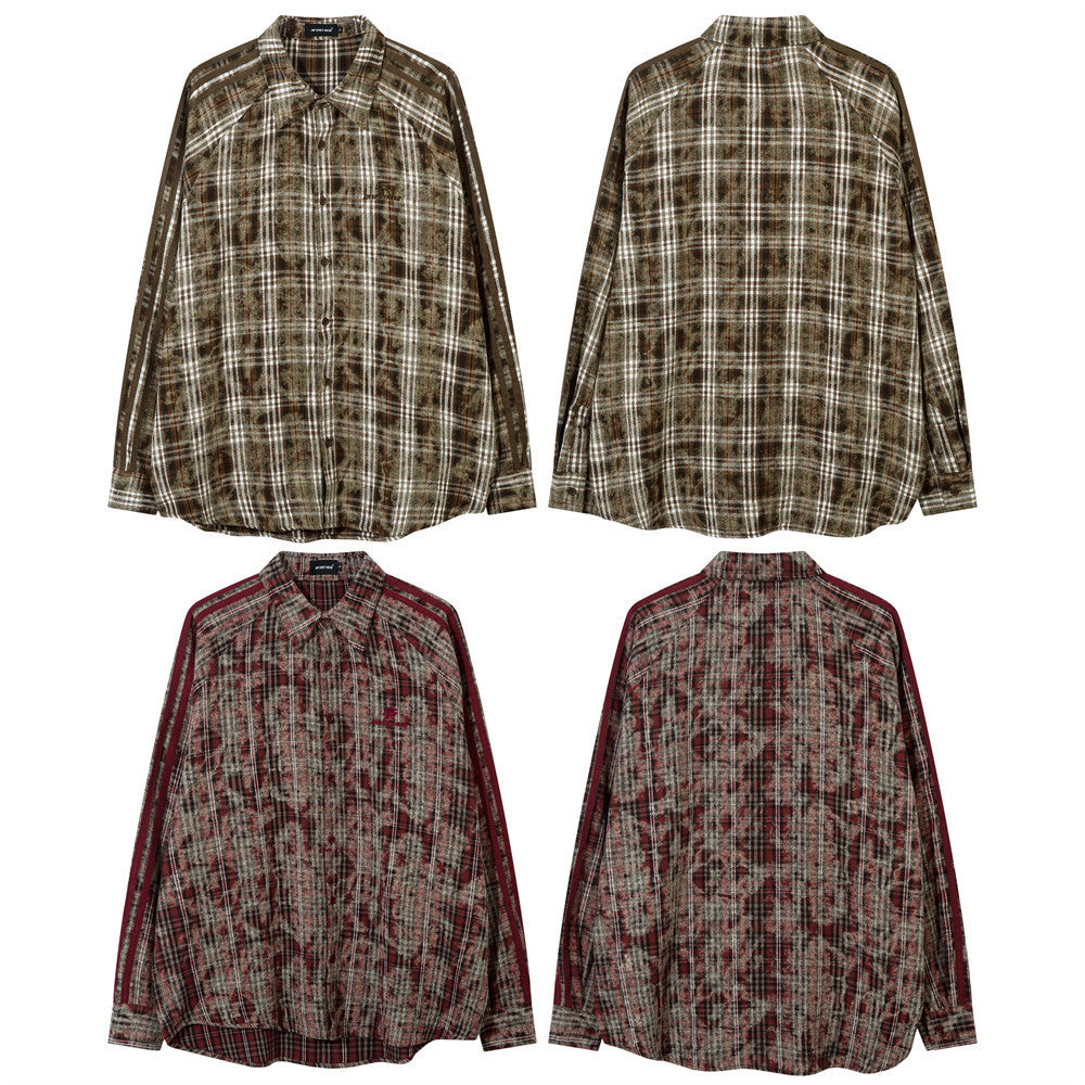 Vintage Fashion Tie-dye Wash Shirt For Men