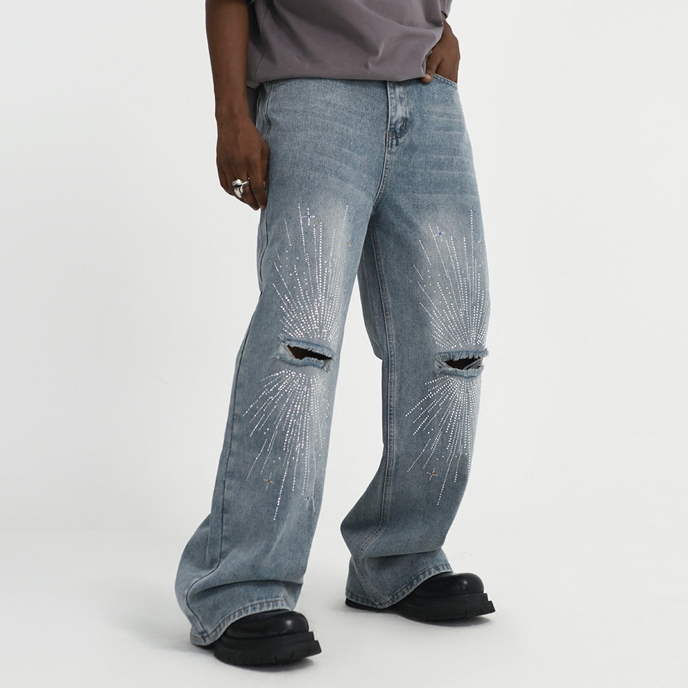 Fashion Holes Knee Jeans For Men