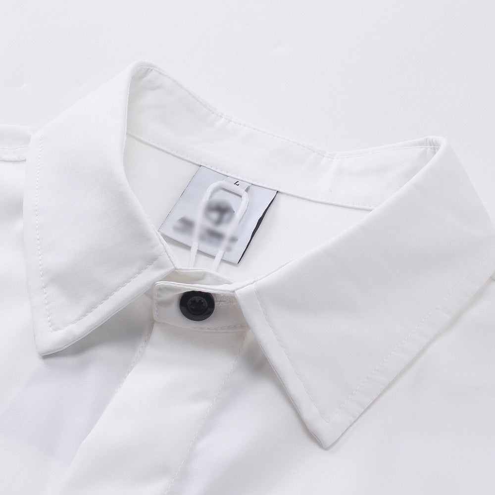 Fashion Letter Printed Casual Shirt Summer Men