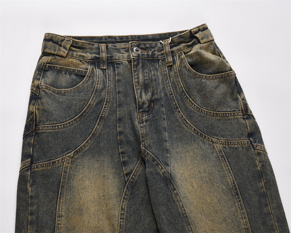 Fashion Personality Wide Leg Jeans Men