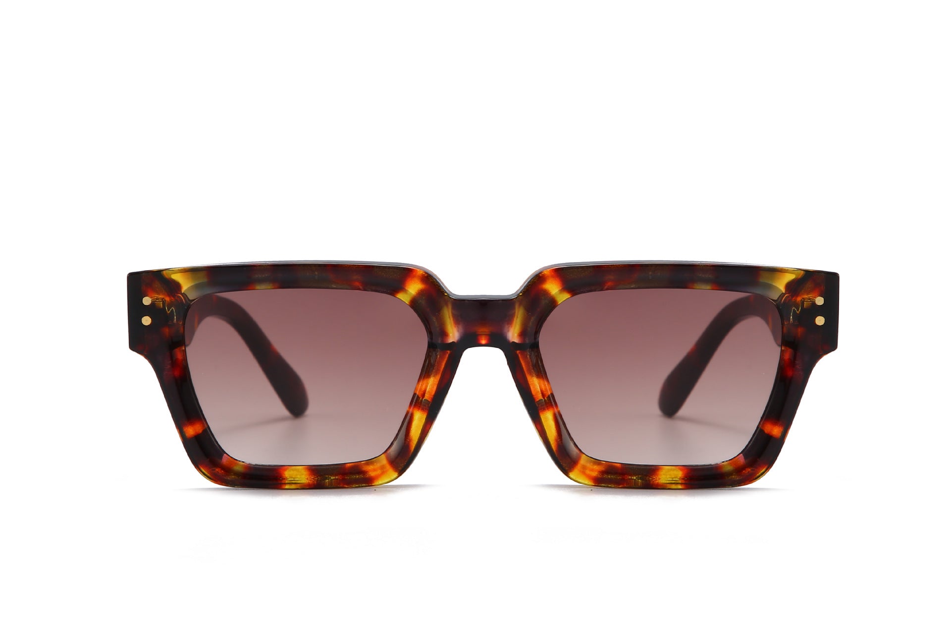 Black High-grade Plain Fashion Hong Kong Style UV-proof Sunglasses