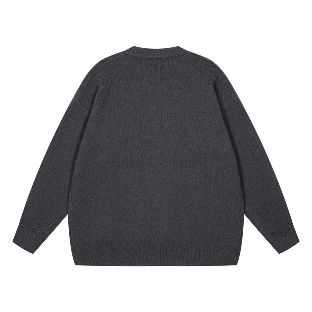 Spider Jacquard Loose-fitting Sweater Men