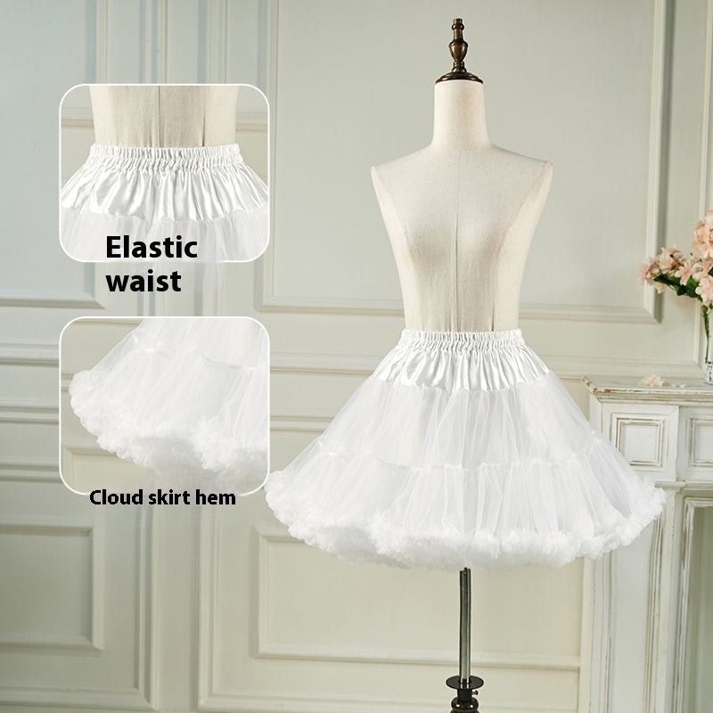 Crinoline Boneless Soft Veil Lolita Princess Pettiskirt Cotton Candy Clouds Crinoline