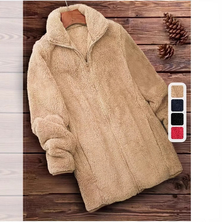 Fleece-lined Outdoor Fleece Coat Double-sided Fleece Jacket