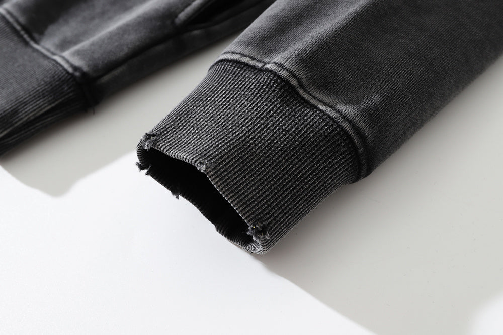 Distressed Hooded Sweater For Men