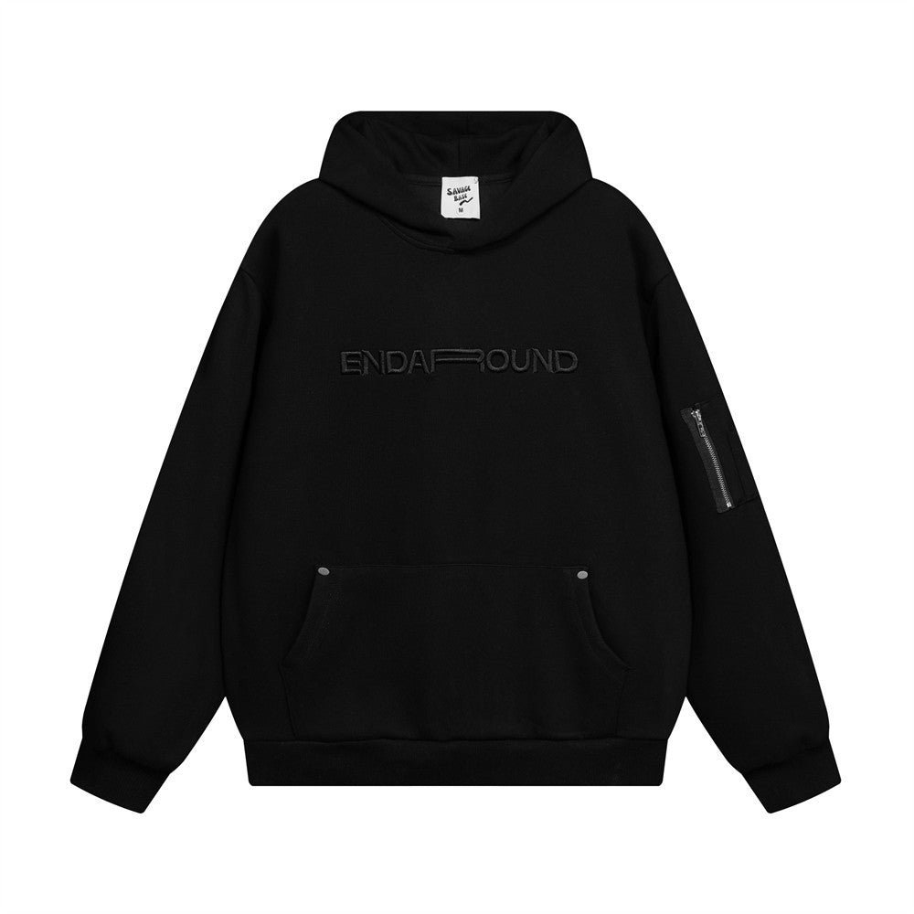 Fashion Personality Hooded Loose Sweater Men