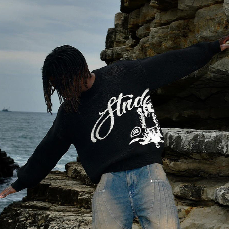 Fashion Personality Dark Gothic American Sweater