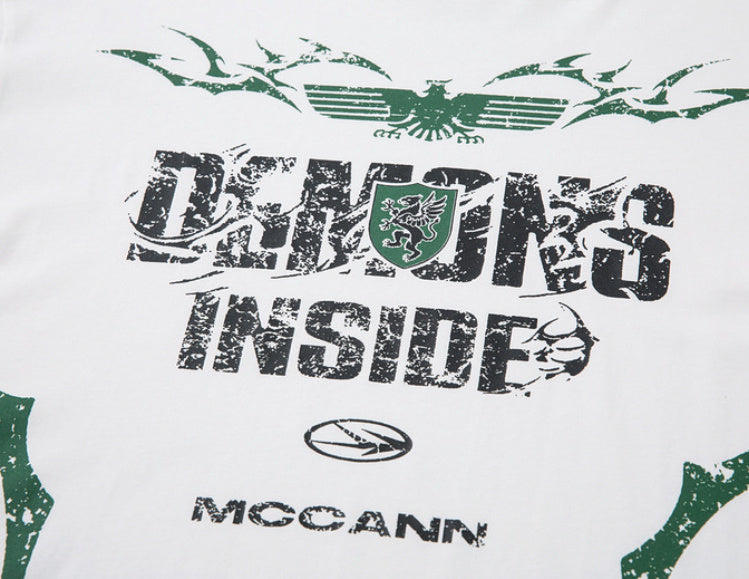 Fashion Letter Printing Men's And Women's Tops