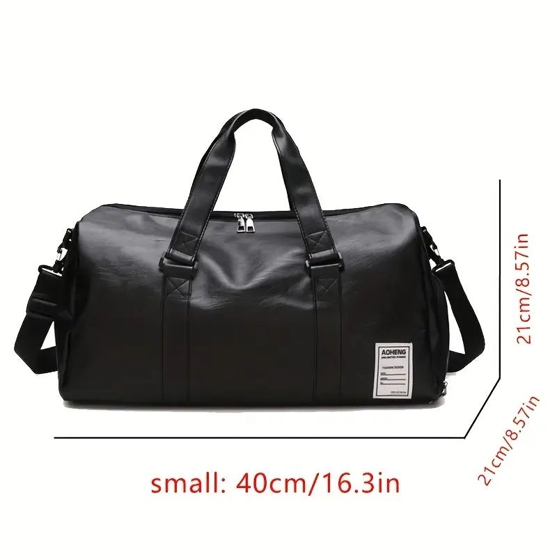 Sport Fitness Bag, Travel Bag, Black Stylish Business Travel Bag, Separate Shoe Depot, Zip Off, For Gym, Sport, Travel, Waterproof