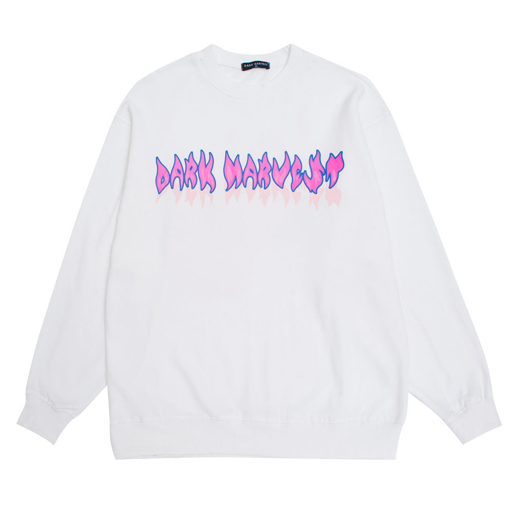 Loose Round Neck Long-sleeved Autumn Hoodless Pullover