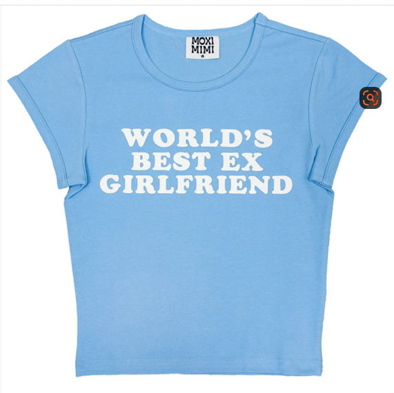 Letter Print Navel European And American Women's Clothing T-shirt