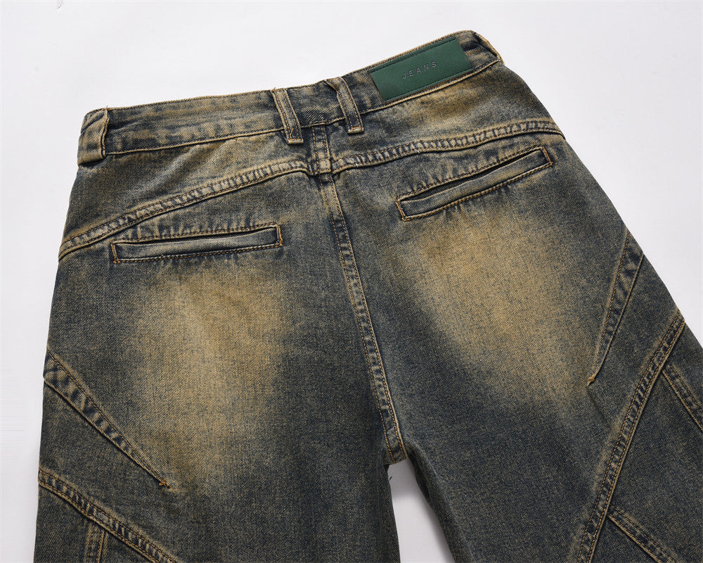 Fashion Personality Wide Leg Jeans Men