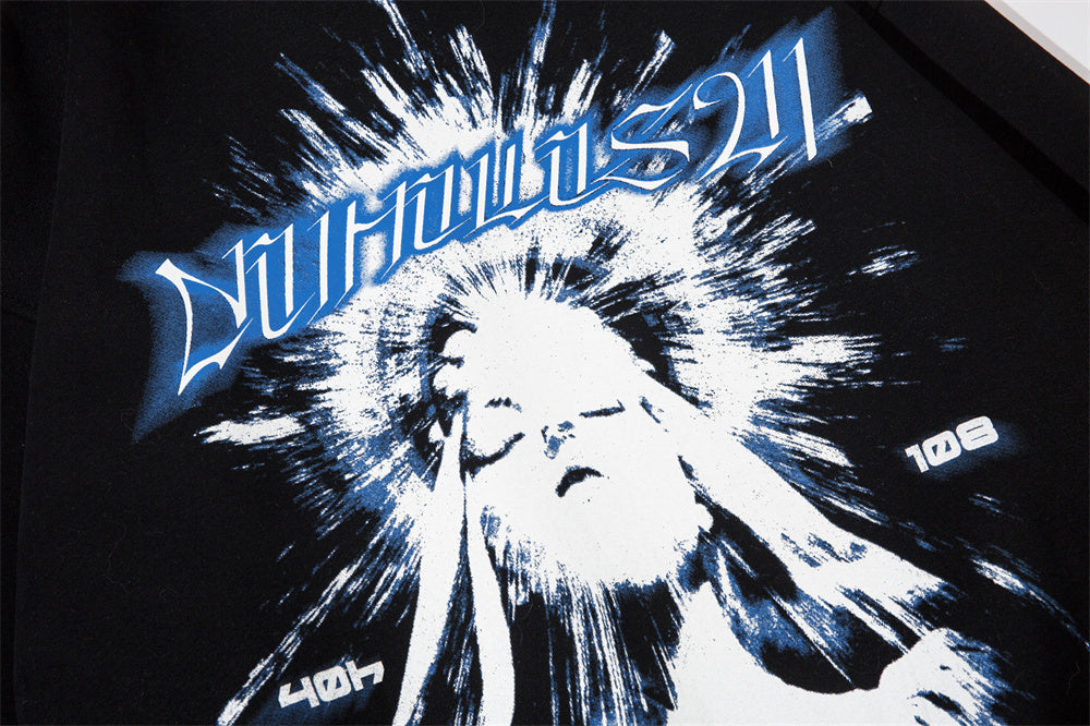 Printed Casual Sports Hoodie Men