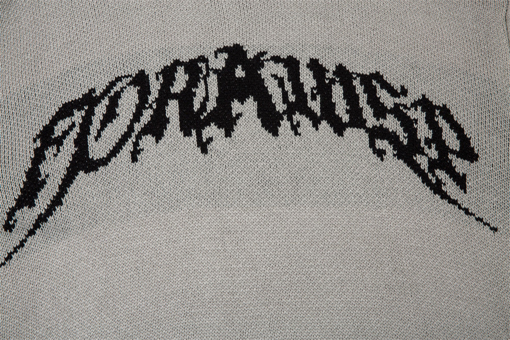 Letter Jacquard Sweater For Men