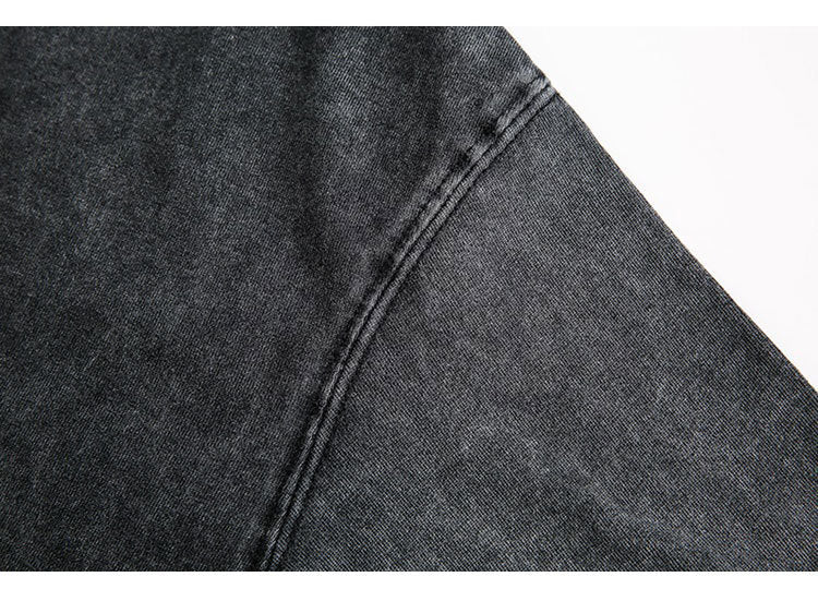 Summer Retro Worn Looking Washed-out Letter Print Short-sleeve T-shirt