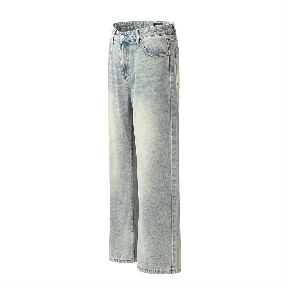 Fashion Light Color Washed Jeans Men