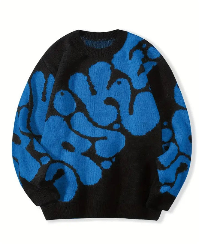 Loose American Sweater High Street Tide Top