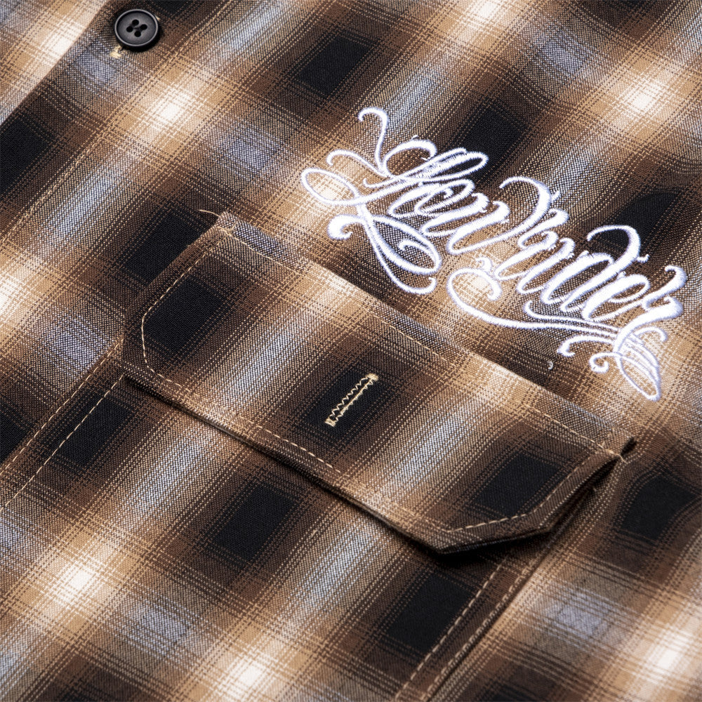 Short Sleeve Plaid Shirt Men