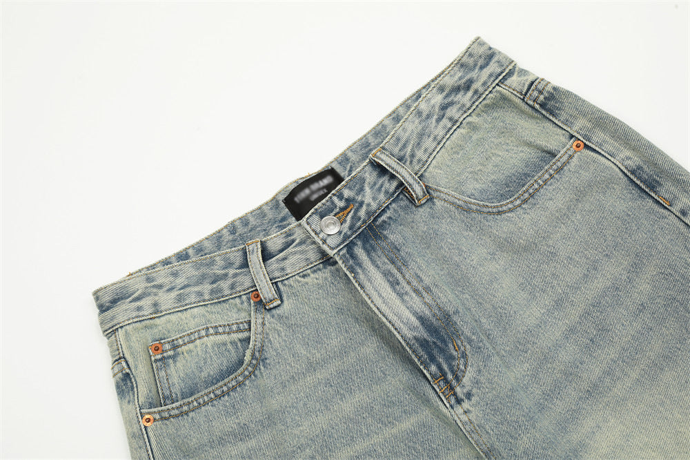 Fashion Light Color Washed Jeans Men